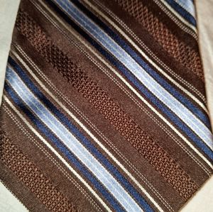 Hart Schaffner Marx silk tie brown